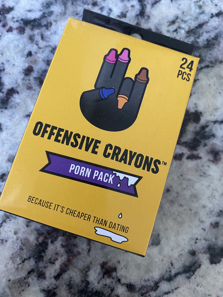Yay ty <a href="/OffensiveCray/">Offensive Crayons</a> for my crayon 🖍 pack !!