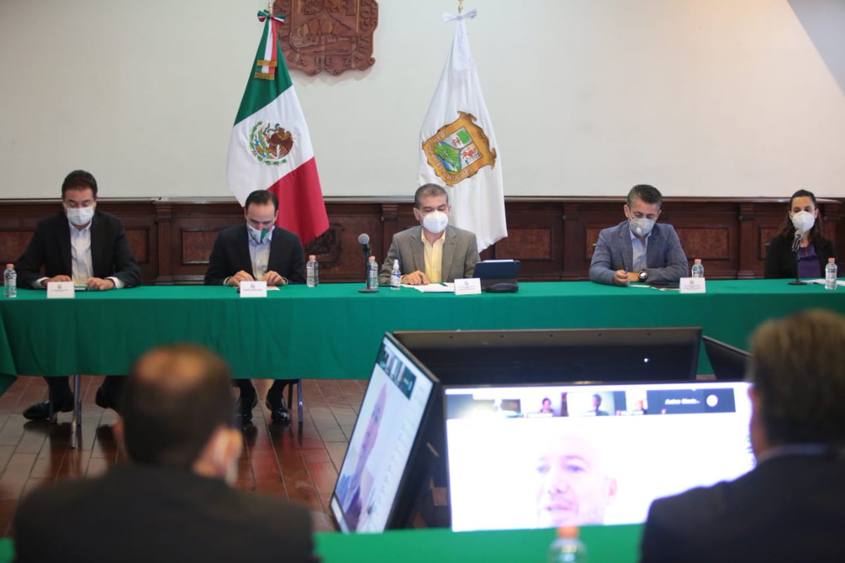 GobDeCoahuila's tweet photo. Con la presencia del gobernador @mrikelme, quedaron instaladas las mesas de trabajo del #ProgramaEstatal de #DerechosHumanos.Estas mesas de trabajo son una herramienta con la que se podrán implementar todos los programas y las políticas públicas que se previeron en dicho programa https://t.co/bzNbedN5K7