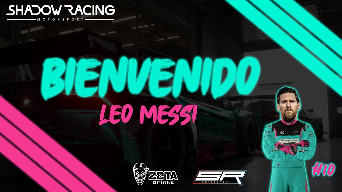 Buenas noches Shadows,

Después de varias horas de negociaciones muy duras, podemos hacer oficial el nuevo fichaje de la escudería #ShadowRacing 

No podemos estar mas orgullosos, Bienvenido Leo Messi🥰🥰