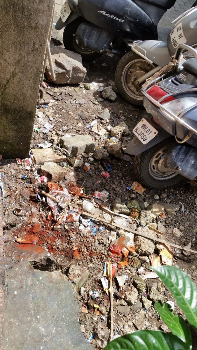 PayalReshamdala's tweet photo. @Clyde_Crasto @mybmcWardD @mybmc @PrashantNGaikwd @NCPspeaks @richapintoTOI @SanjayJog7 @AUThackeray @nawabmalikncp @praful_patel @AhirsachinAhir @AGSawant @maheshtapase @MumbaiNCP Send team to prime view khetwadi 8th lane repair this patch made by water department now its convertaed in to garbage collection centre https://t.co/L9ZtR38ftd