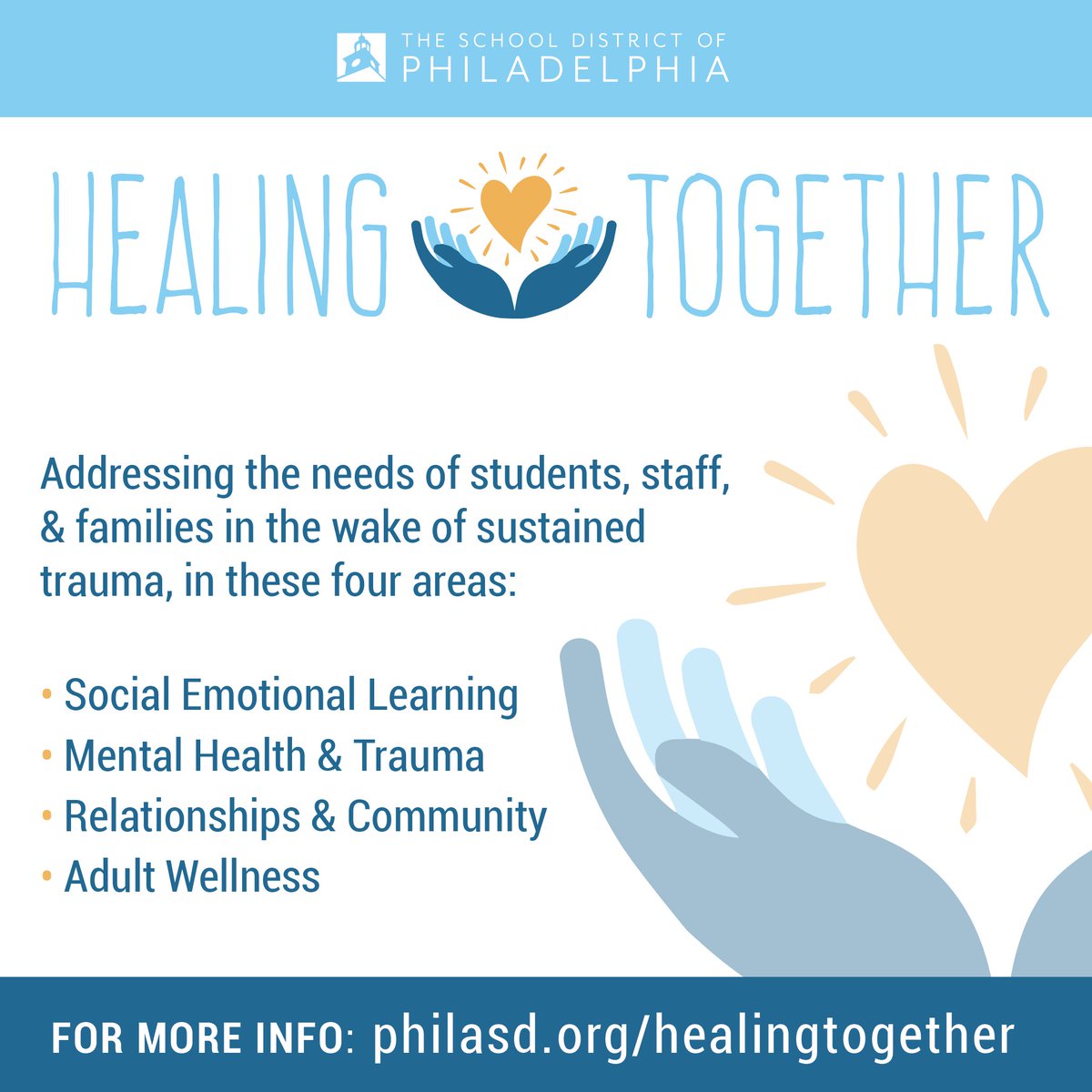PHLschools's tweet photo. Our Healing Together initiative will help address the needs of students and families in the wake of the sustained trauma we have experienced since schools closed in March. https://t.co/Zly4Rr9U47 https://t.co/7UNvRNySPt