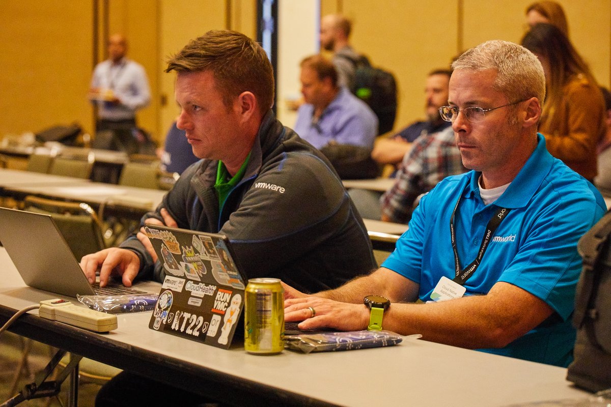 vmwarecode's tweet photo. End your @VMworld week with 2 days of {code}! 45+ LIVE sessions, Script Based Competition, Hackathon &amp; Code on the Fly sessions. Register today: https://t.co/Y8ol2LBLdo https://t.co/Vagxc8oESQ