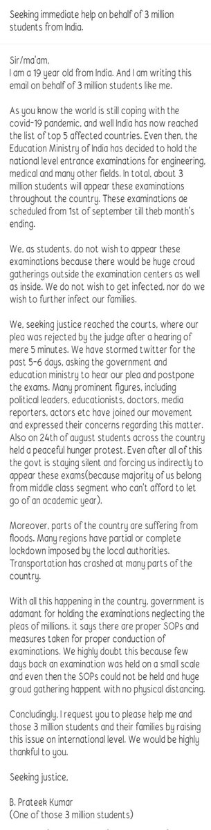 bprateekkumar's tweet image. Enough is enough.
Its time we involve international authorities.
Retweet and tag every international agency.
Dm if you want the typed text.
#MODIJI_HELPJEENEET
@UNESCO @hrw @Swamy39 @KremlinRussia_E  @WHO @INTERPOL_Cyber @realDonaldTrump