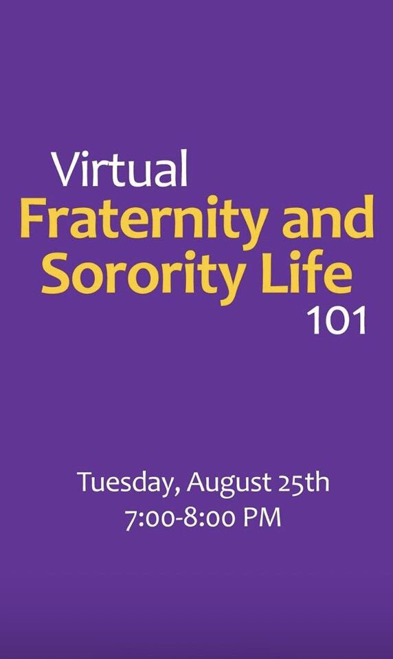 WIUIFC's tweet image. Join us again today for the last Fraternity and Sorority Life 101 Informational Session at 7pm on Zoom! The link to join is: wiu.zoom.us/j/95536099125