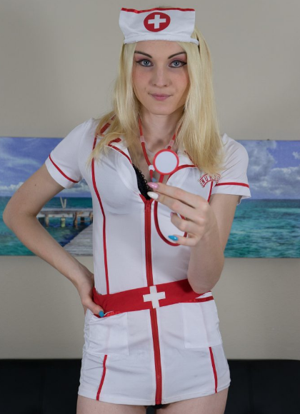 JennyFlowersOff's tweet photo. You loved the nurse so here, another one for you my loves 
😈🍆 https://t.co/kQ0aKoJLqt