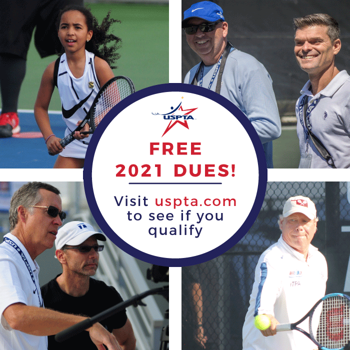 rspaHQ's tweet photo. Do you qualify for FREE 2021 membership dues?!
โ
Find out at https://t.co/fghM55HSep
#USPTA #GetYourSix #SafePlay #FreeDues https://t.co/uxwrCE9ZVE