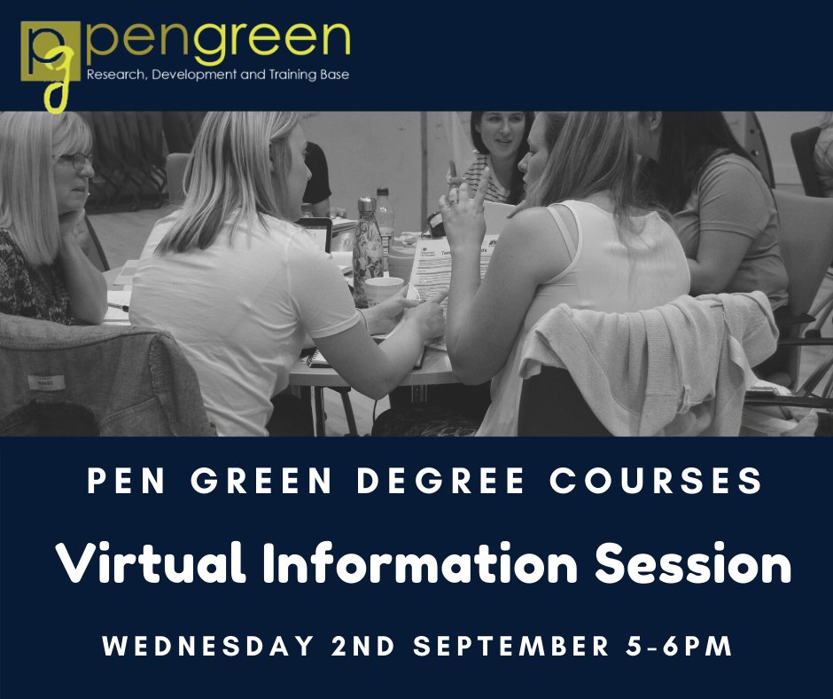 Join us for a virtual open session where you can ask our tutors any questions you may have.

Wednesday 2nd September, 5 - 6pm. 

If you would like to join please let us know and we will send you the details 😊

For more information: pengreen.org/event/pen-gree…