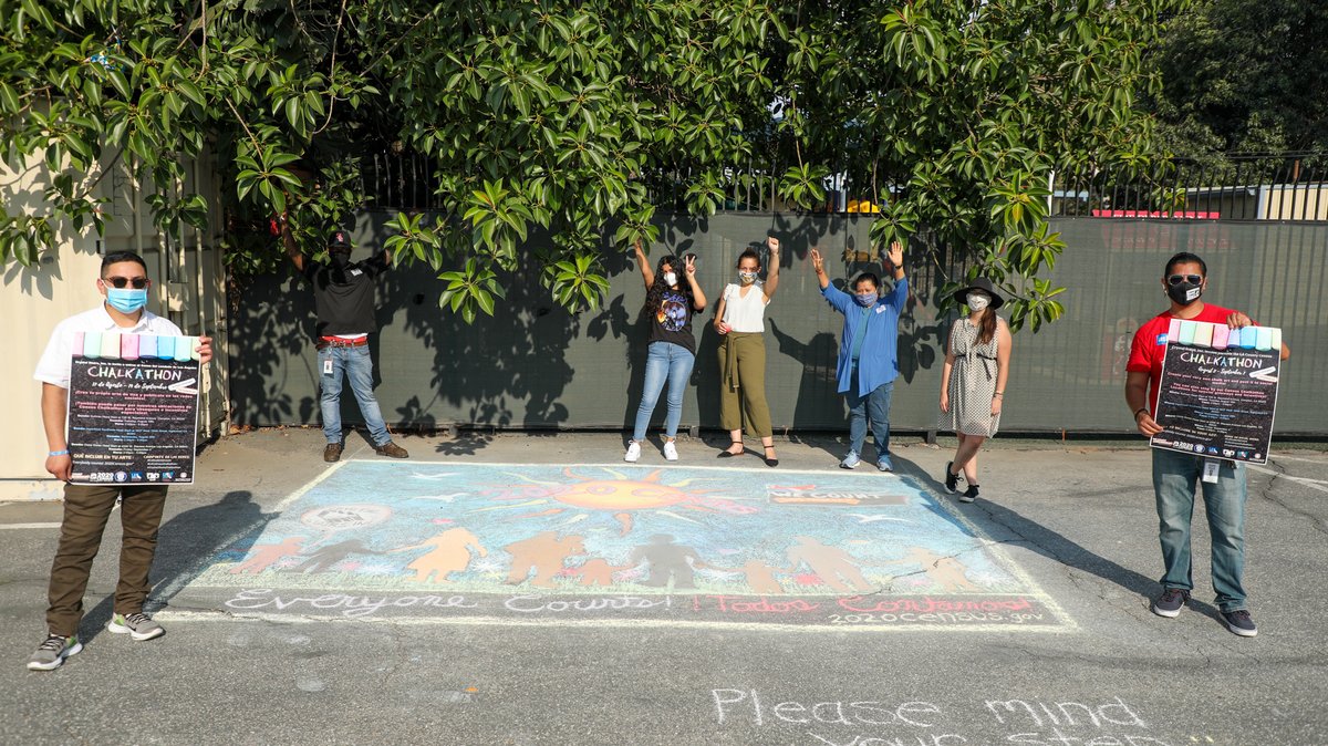 Tomorrow at #LACcensuschalkathon we will be getting our communities counted and doing chalk art on the street! Join us on Wednesday, August 26th from 2pm to 5pm at Chapel of Peace, 1009 N. Market Street, Inglewood. #WeCountLA @wecountLA #CaStudentsCount #CrystalStairsChalkathon