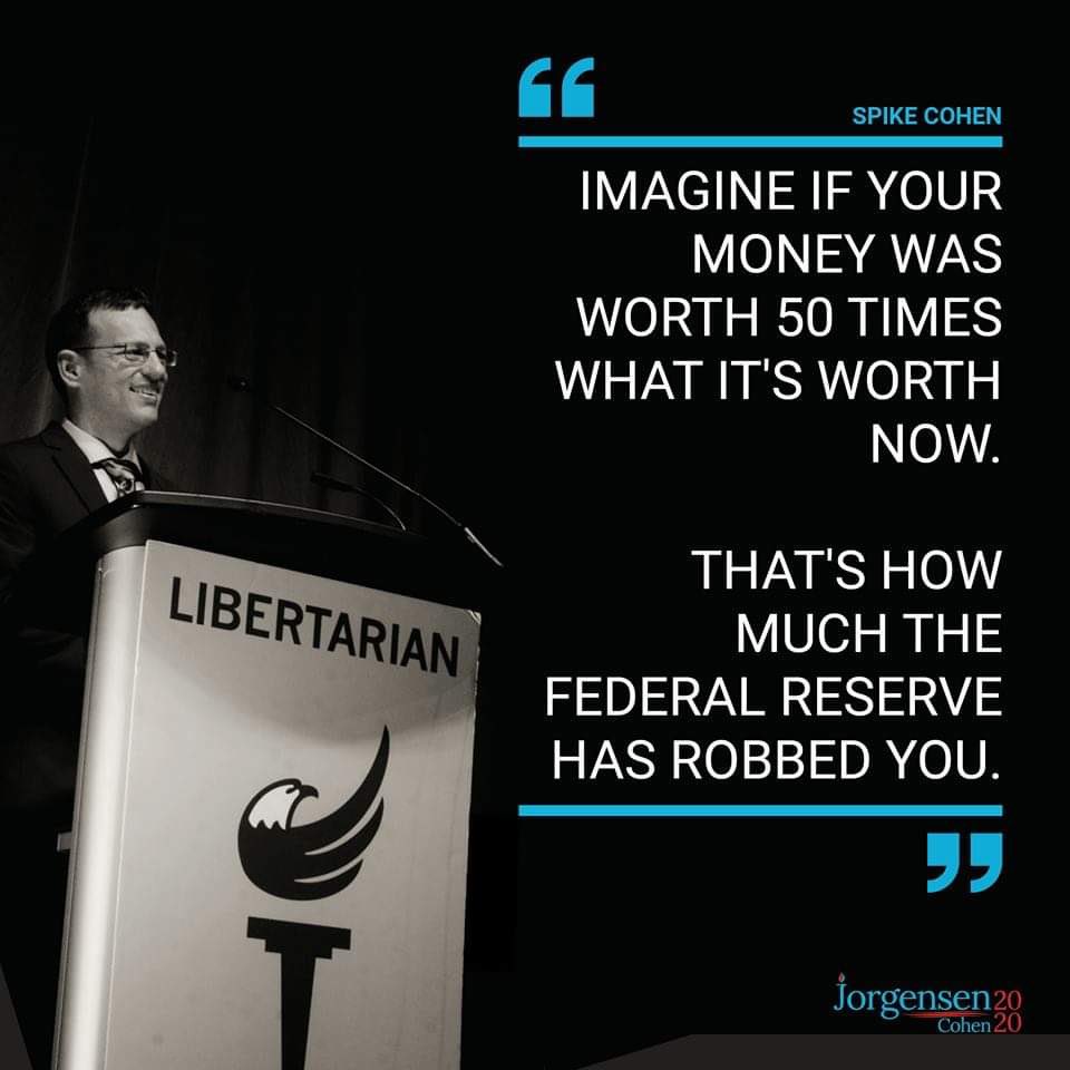 Want to know why the cost of living continues to go up, year after year?Want to know how the government can "afford" to pay for endless wars, the war on drugs, the militarized  #policestate, and so many other destructive policies?