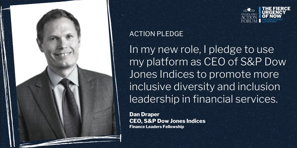 AspenAction's tweet photo. Part of being in @AspenAGLN Fellows is connecting your platform and purpose to make a positive impact on society.
Finance Leaders Fellow Dan Draper is committing to championing diversity and inclusion in the financial services industry with his 2020 #ActionPledge. #AspenAction https://t.co/2dc6nWA263