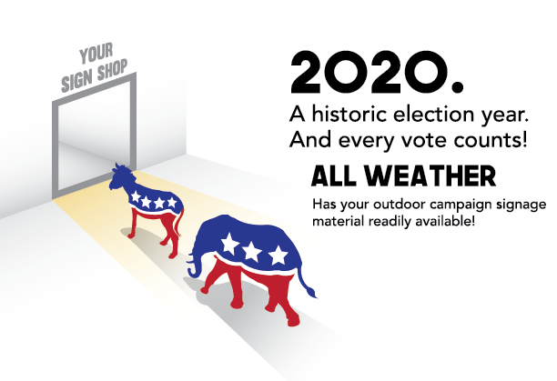 ProductsWeather's tweet photo. It's sign season! Link in bio for products that will help you beat the campaign signage rush. #election2020 #vote https://t.co/SvPrhYToyi