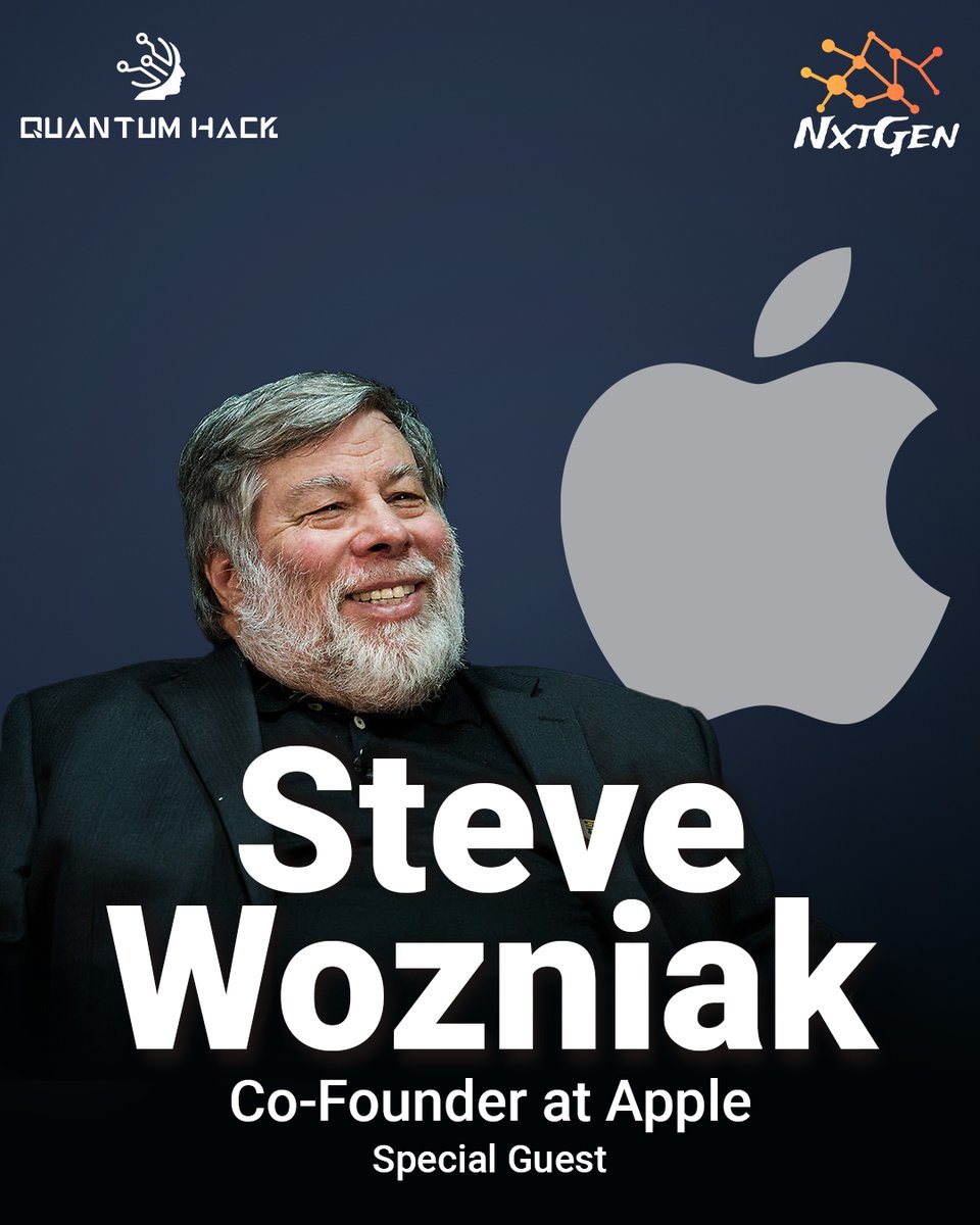 Quantum_Hack's tweet image. WE ARE WOZZZING WITH EXCITEMENT HERE !!!!
  
Quantum Hack is very excited to announce the special guest for  the event.

@stevewoz, the genius behind Apple, is coming to share his ideas and experiences and tell about his exciting life.

#quantumhack  #stevewozniak #Apple