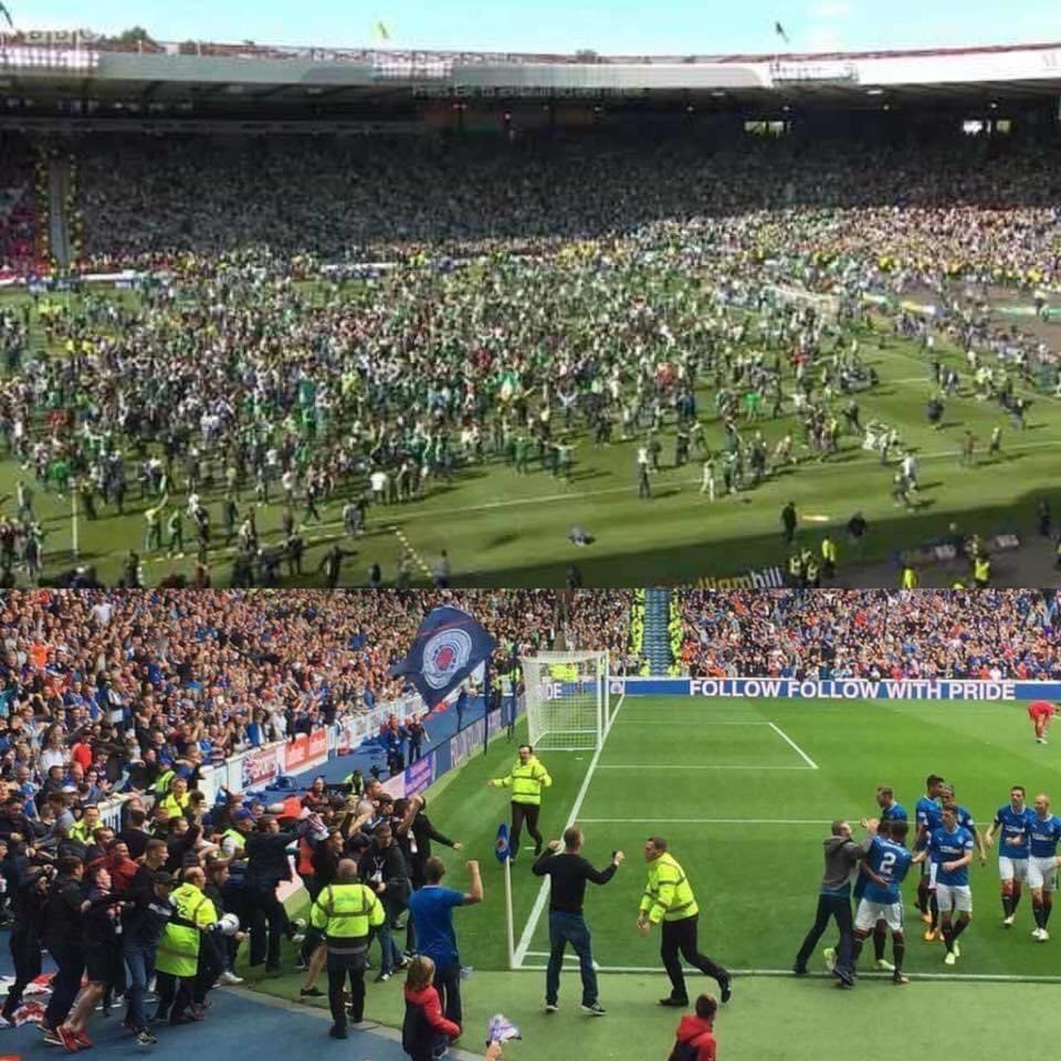 The top picture is when Hibs won 3-2...

The bottom picture is when Hibs also won 3-2...