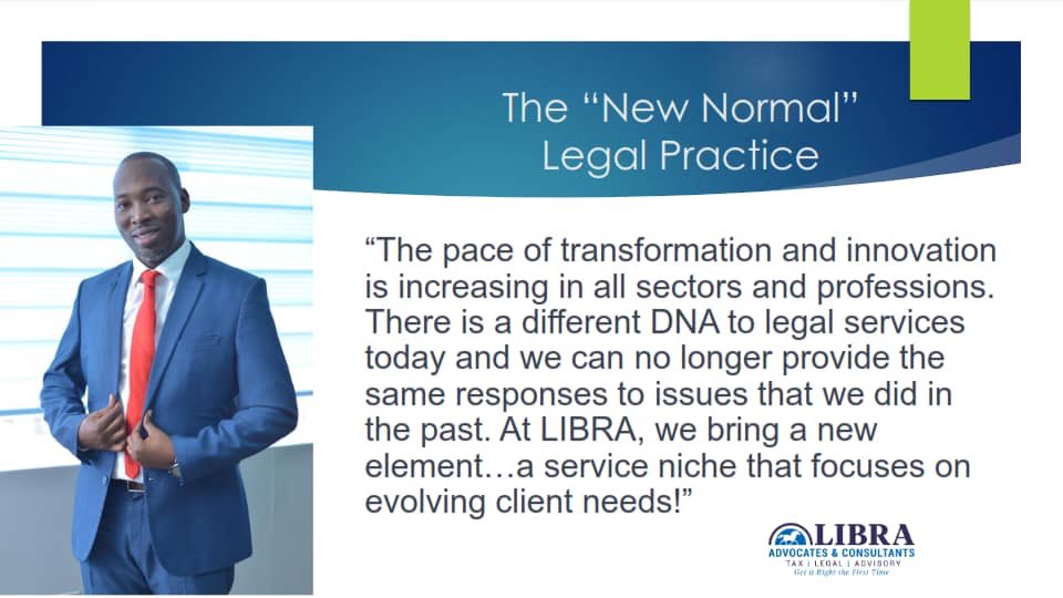 LibraAdvocates's tweet image. The legal practice as we know it is changing and at #Libra, each department is being realigned to current innovations and adapting fast to deliver the best services to our clients. (In picture; Robert Musoke- Managing Partner) #GetItRightTheFirstTime