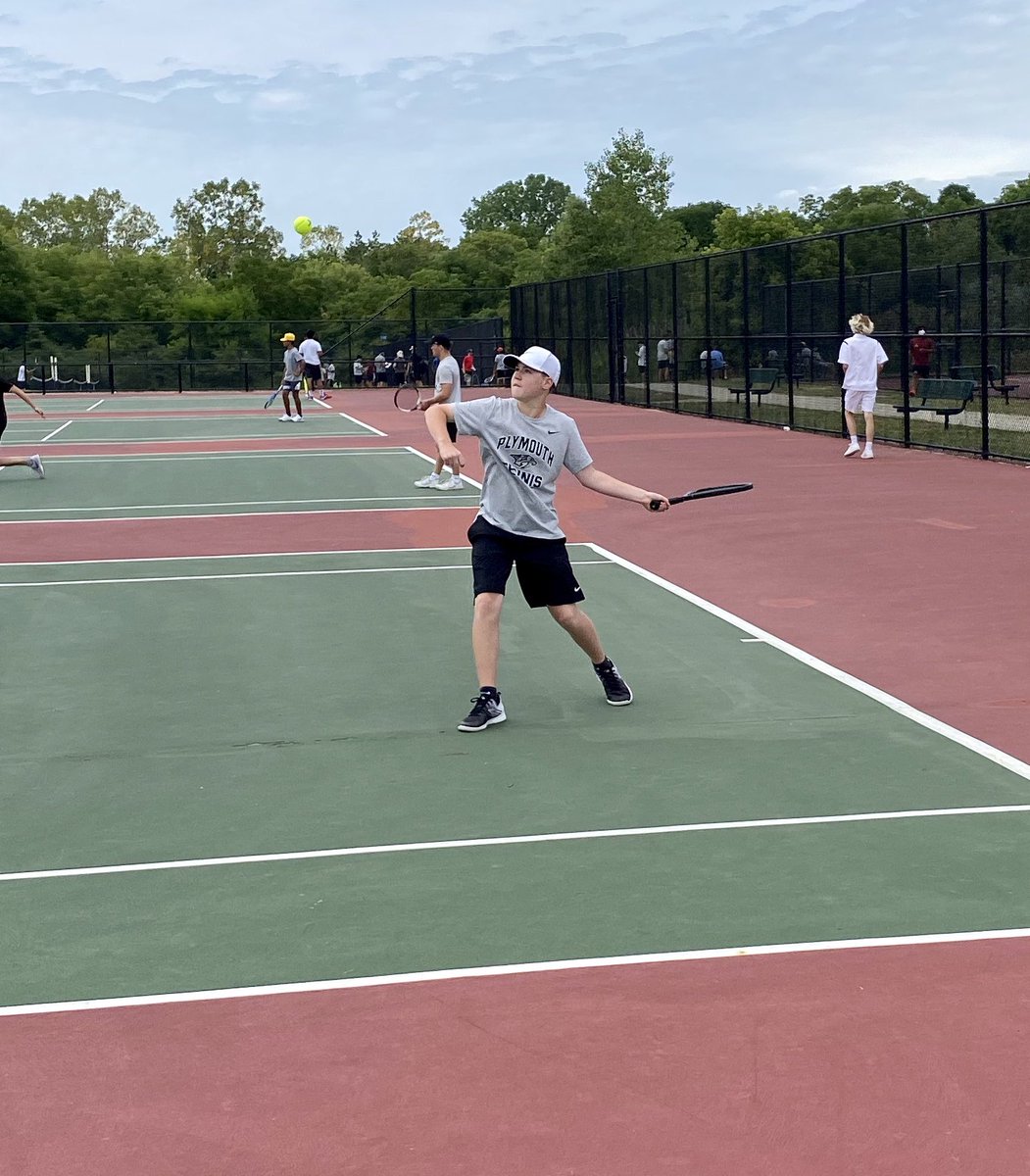 PHSWildcats's tweet photo. Plymouth Tennis kicking off their season against Dexter. Good luck Cats! @dhsdreads #PlymouthGrit #WeArePlymouth https://t.co/k7f2P25AgY
