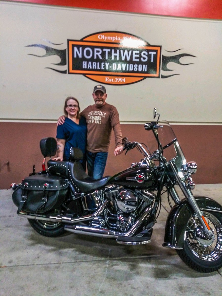 NWHarley's tweet photo. Jay &amp; Tracy Howell got their first Harley Davidson! They will be rippin’ it up on a 2017 heritage classic 🤘🏼let’s congratulate them! 

#harleydavidson #motorcycle  #letsride #nwharleydavidson #harleydavidsonmotorcycles #freedommachine #riders #motorcyclelife #harley https://t.co/m8x0dKmRQS