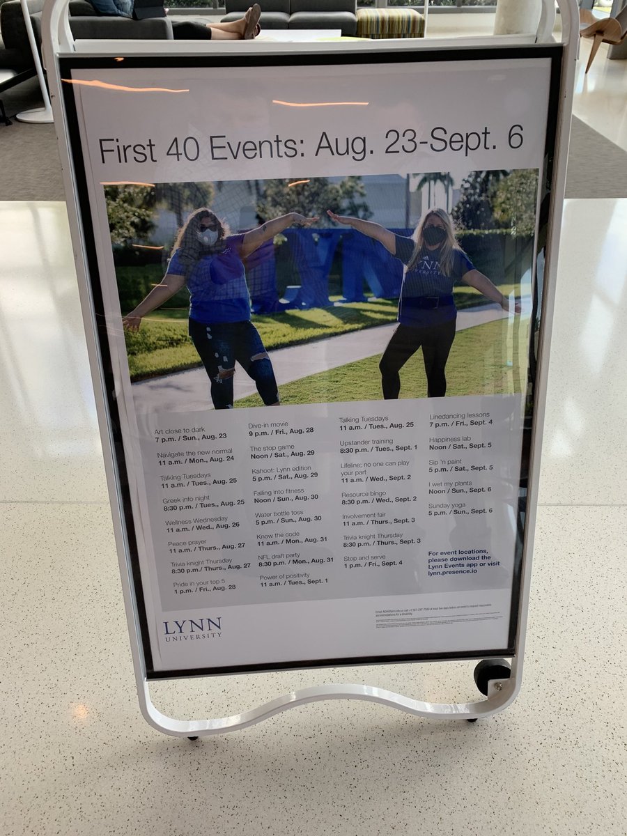 Now that classes are on get engaged in the First 40!