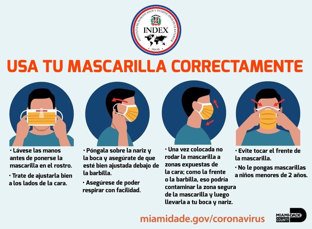 indexmiami's tweet photo. Vamos a vencer este virus juntos. Usa tu mascarilla correctamente.

#dominicanosenmiami 
#dominicanosenflorida 
#mascarillas 
#covid19 https://t.co/4QgnQYxTFr