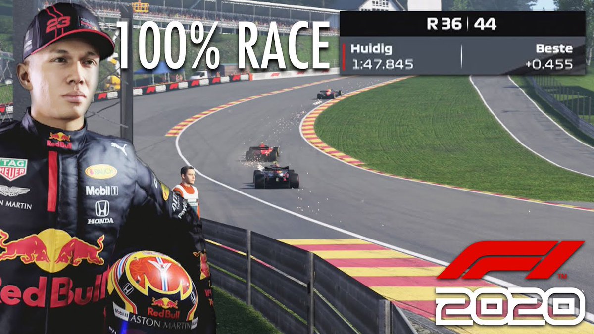 F1 2020 SPA 100% CHALLENGE! youtu.be/L2TQn2h0280