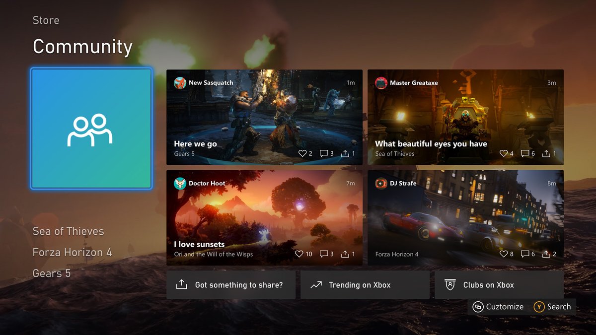 klobrille's tweet photo. Alpha Skip Ahead and Alpha Xbox Insiders will receive the new and unified Xbox Experience on Xbox One today.
Make sure to give the team feedback so the new dashboard is in great condition when it launches publicly (and on Xbox Series X) later this year.
https://t.co/AsHZZdT35n https://t.co/F7GqoZkYlE