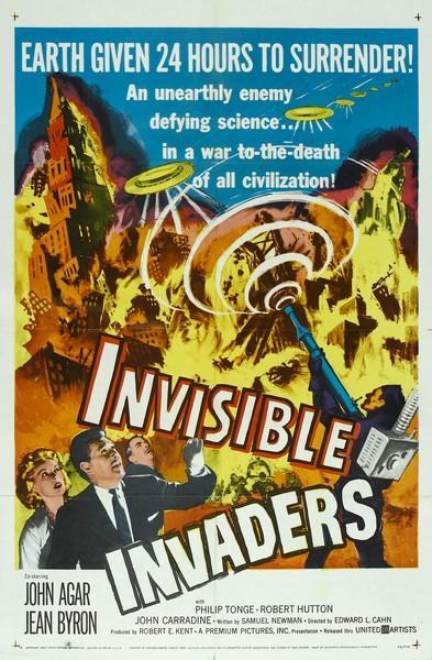 84. INVASORES INVISIBLES (1959)Entre esta, Cadáveres Atómicos y El Carnaval de las Almas, ya diréis qué inventó Romero si sus zombies ya existían una década antes. Aquí hay hasta posesiones alienígenas y accidentes nucleares, algo mucho más entretenido que el simple canibalismo.