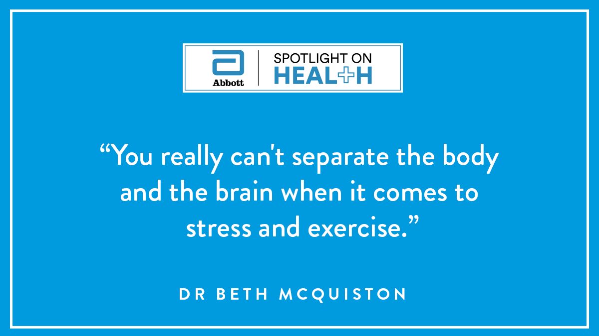 Exercise is a great way to manage stress. But too much exercise can worsen anxiety and burnout, explains @AbbottGlobal’s Beth McQuiston. #AbbottSOH 👉 abbo.tt/2Yv4nYP