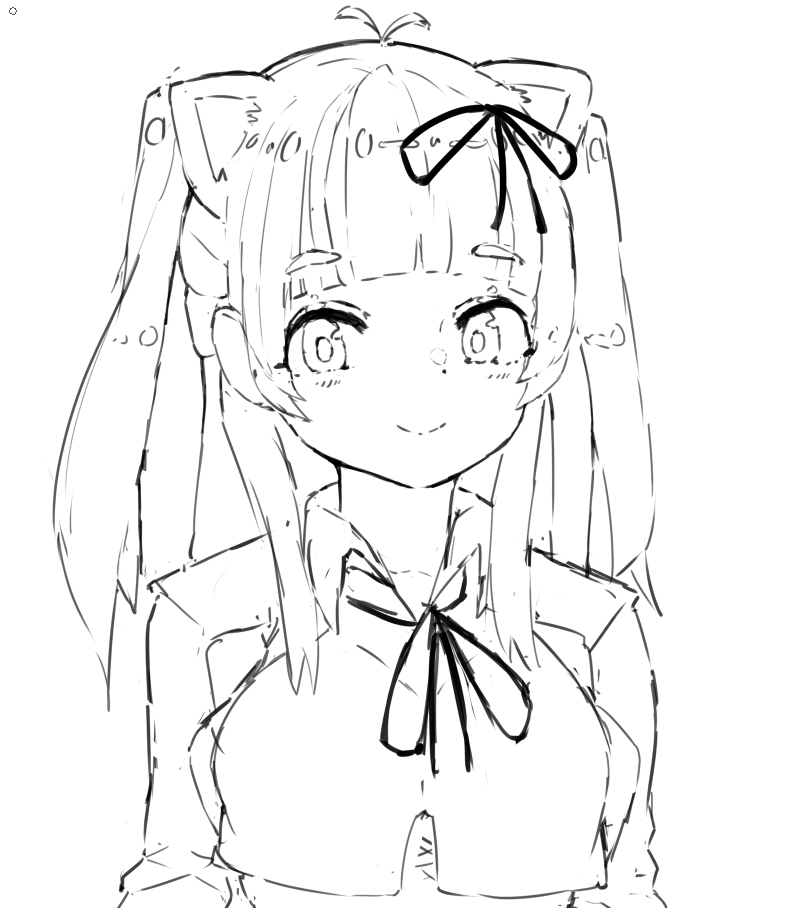 I drew Youri Ruruka-chan! 明日色足します。今はらくがきだけです。ごめん! #たぬるるふぁんあーと 
