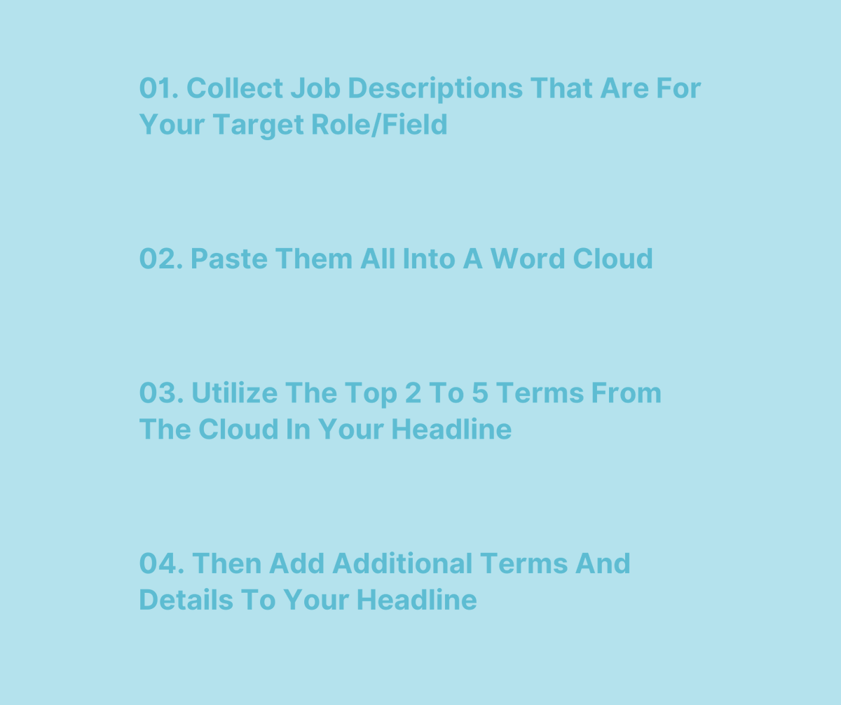 You're making a career change and that means it's time to not only update your resume, but also your LinkedIn page.

Here are 4 key tips on how to make sure your headline has the right keywords so that you show up in more searches.