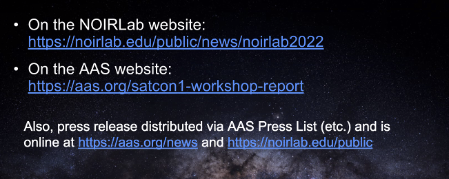JohnBarentine's tweet photo. The public report is available live online now. https://t.co/ByCX8nseyP and https://t.co/pK5nKWlxyF #SATCON1 https://t.co/BaOqrxTcfh