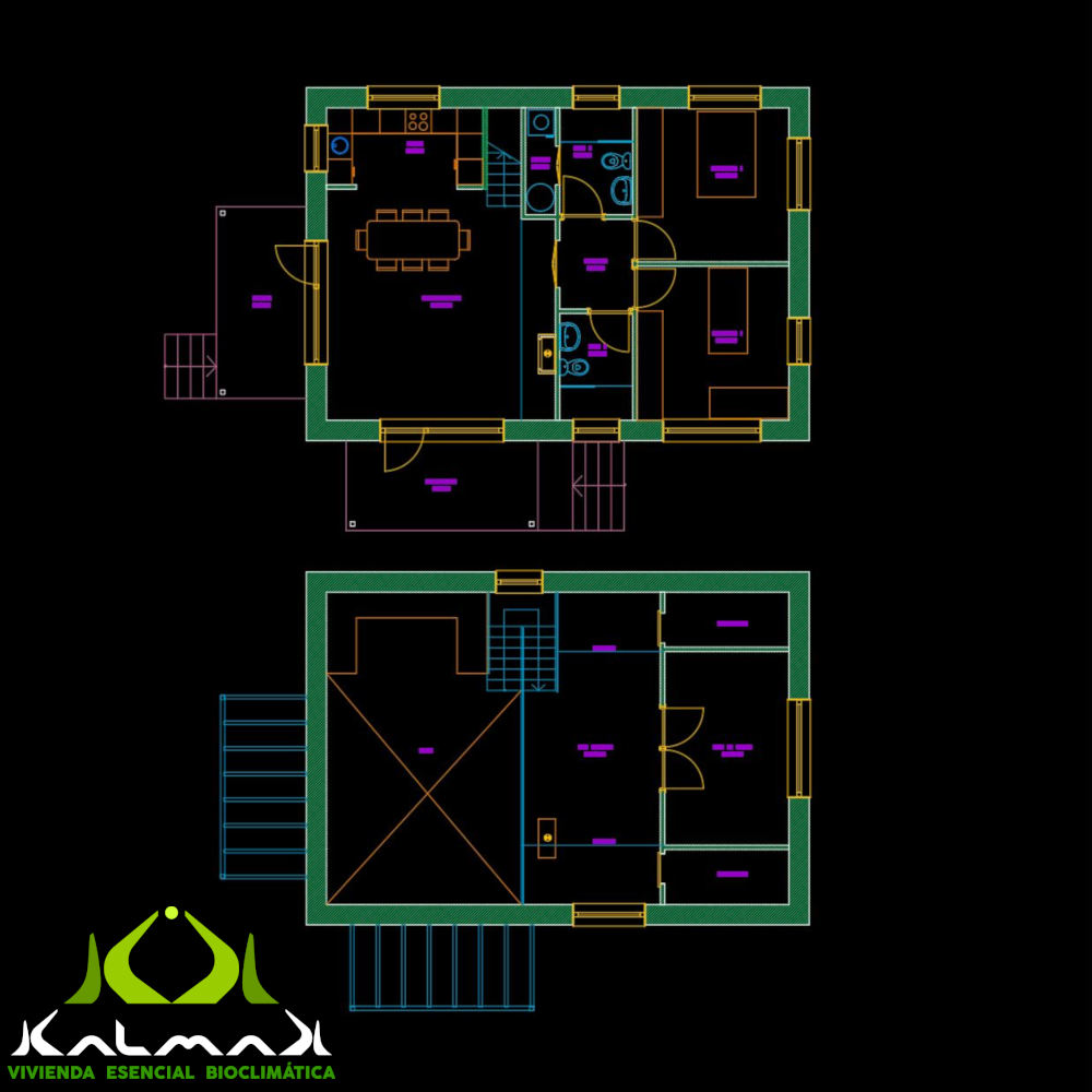 KalmaKeco's tweet photo. El diseño se integra en la parcela con bosque privado en la que van a vivir y trabajar con un gasto cero en calefacción y 💯 confort gracias al diseño #biopasivo que aplicamos en nuestro sistema constructivo #KalmaK.
#ArtquitecturaBioclimática
#CasaPasiva
#ConstrucciónSostenible https://t.co/zc51TQwaeQ