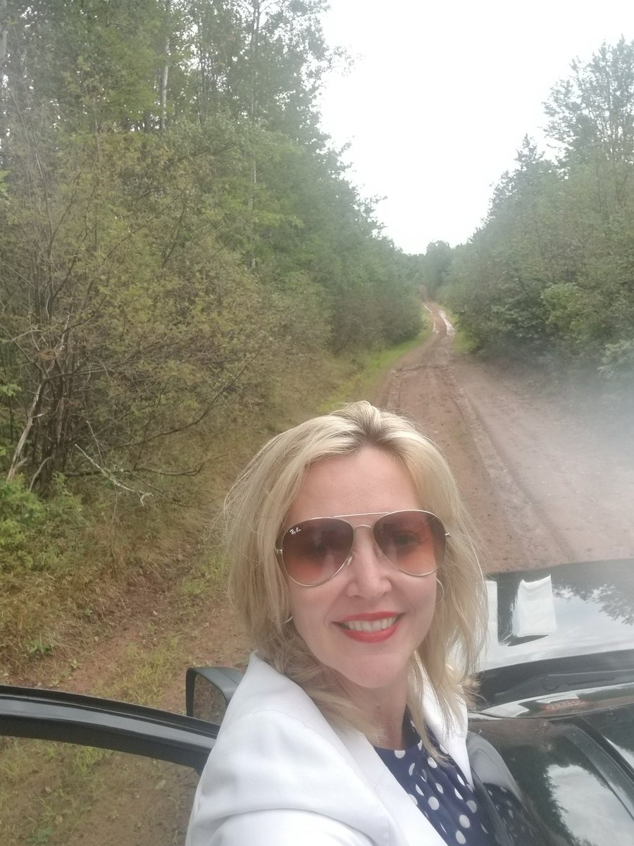 NovaScotiaESM's tweet photo. Sometimes I get myself onto some interesting backroads #cumberlandnorth #backroading #MLAadventures #highheels #troublefindsme https://t.co/2kz8iJ5a3e