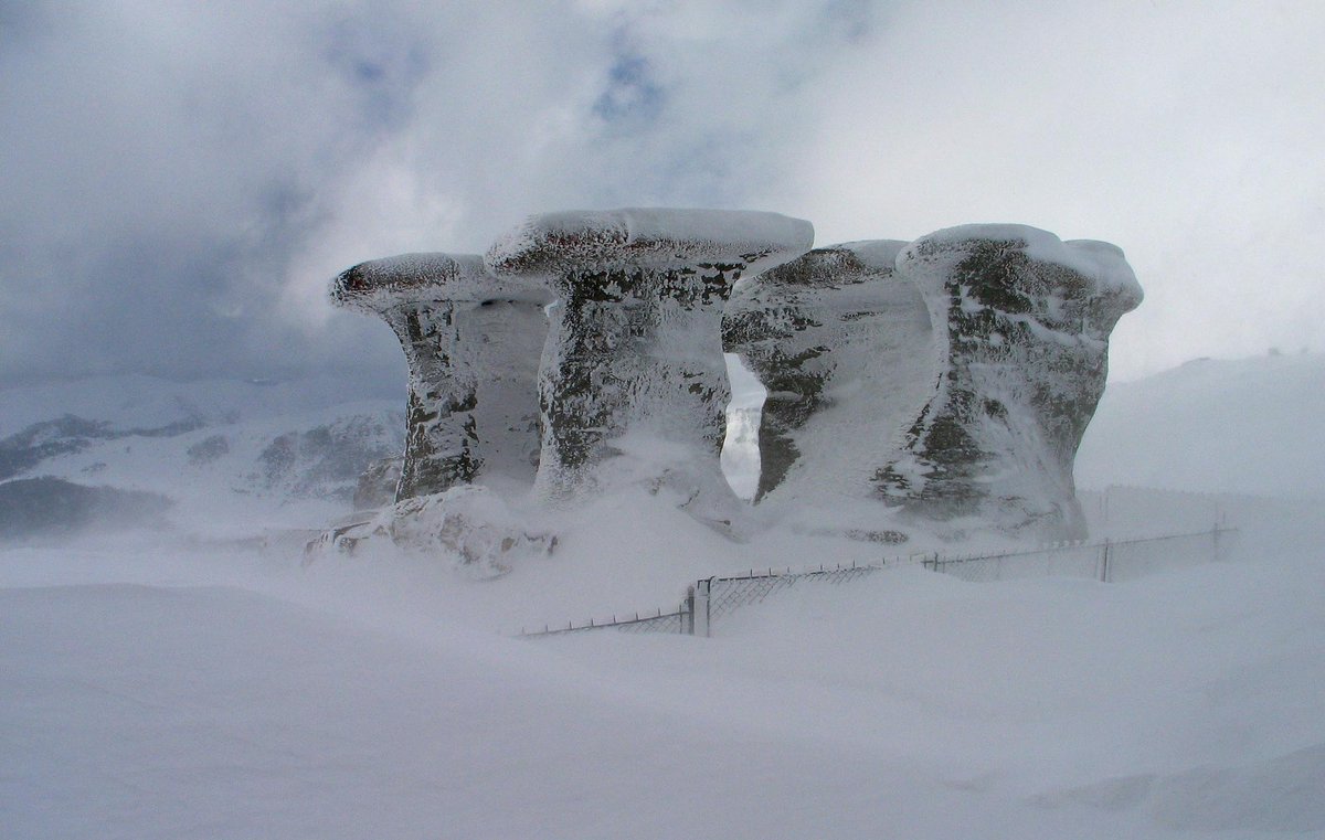 Thread: Ok this is going to be fun. This amazing rock formation covered in snow is known as Babele. The name means "Grandmothers" and it's derived from Slavic (Serbian) word "baba" meaning grandmother but also rock...