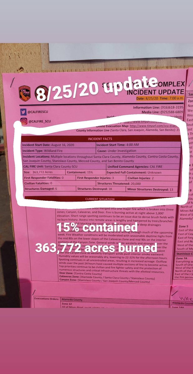 KMoeRealtor's tweet image. Update from Pleasanton Base Camp. #calfire #lightningcomplexfires #pleasantonca