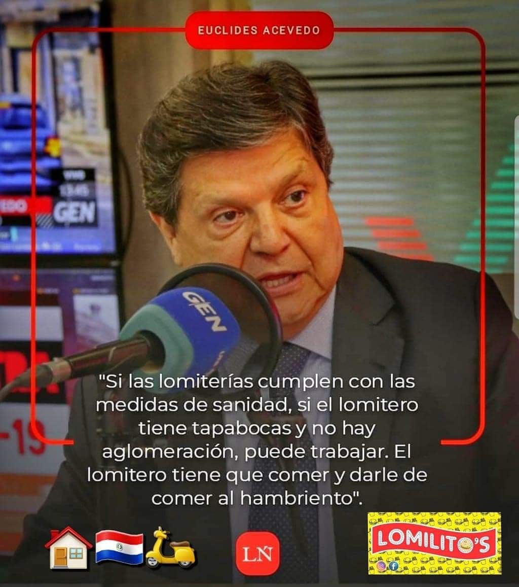como todos lo decimos cariñosamente  TÍO EUCLI <a href="/euclides_py/">Euclides Acevedo</a>  hoy queremos desearte pronta recuperación  al que  en 1er lugar apoyo a nuestro rubro.
FUERZA TÍO EUCLI  🔴⚪🔵🍔
