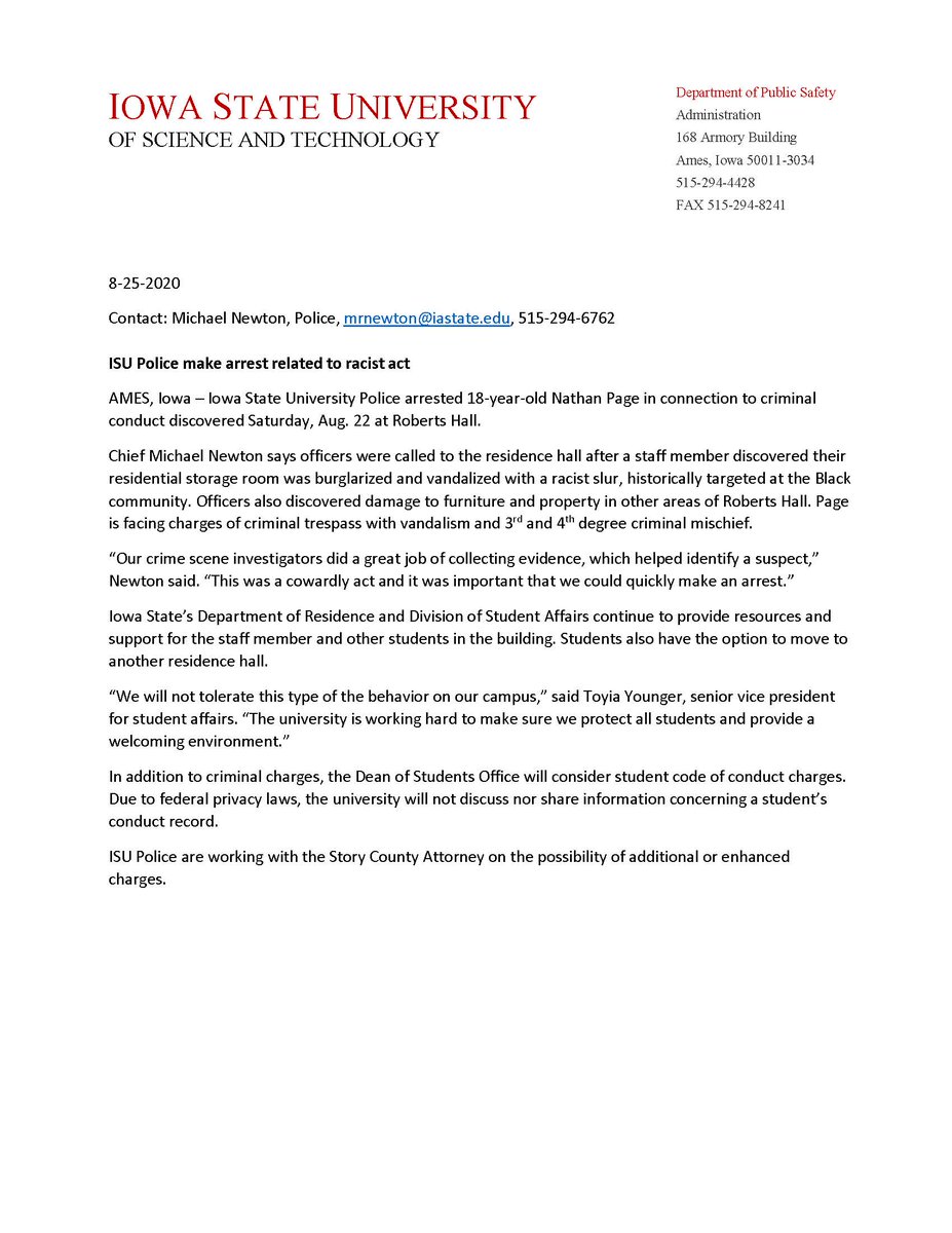 iowa state fall 2020