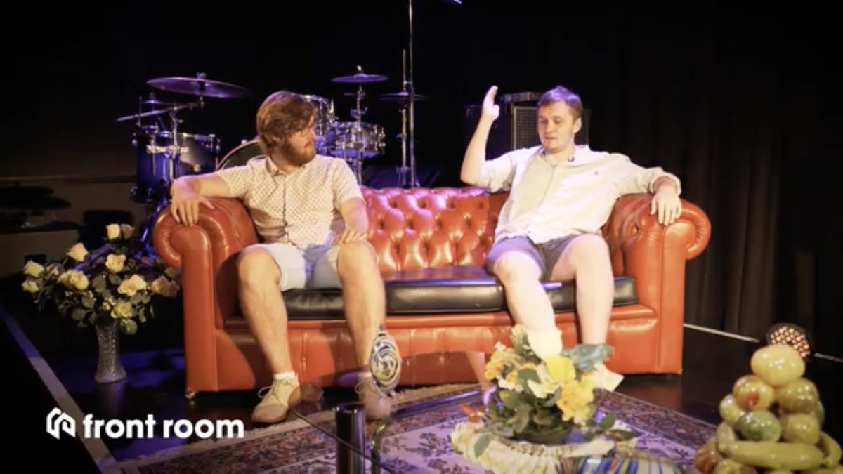 Why are these kooky characters upside down??
Why are Alfie and Michael surrounded by so many plants and pieces of fruit?!!

Stay tuned to find out soooon
(Tomorrow, probably)