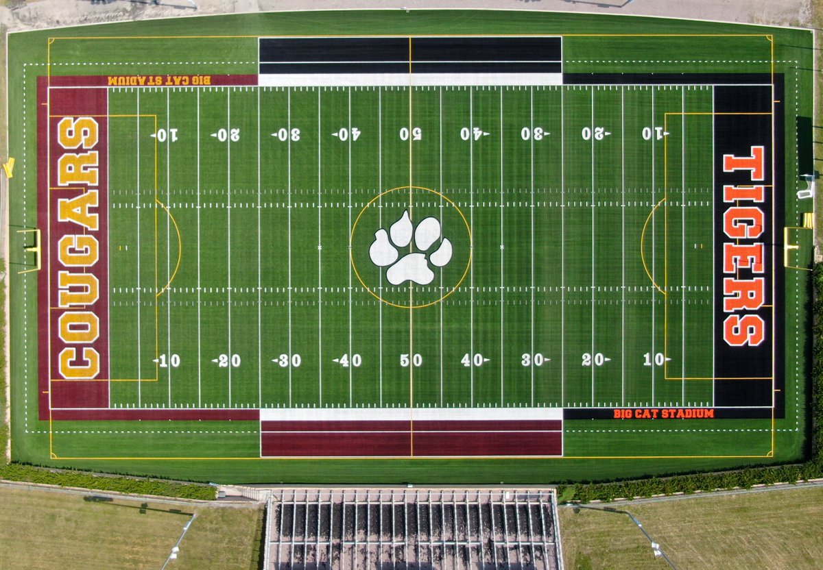 We have a completed install! When the time comes to break it in and play...We WILL be ready! #TEAM #RollCougs #BigCatUpgrade