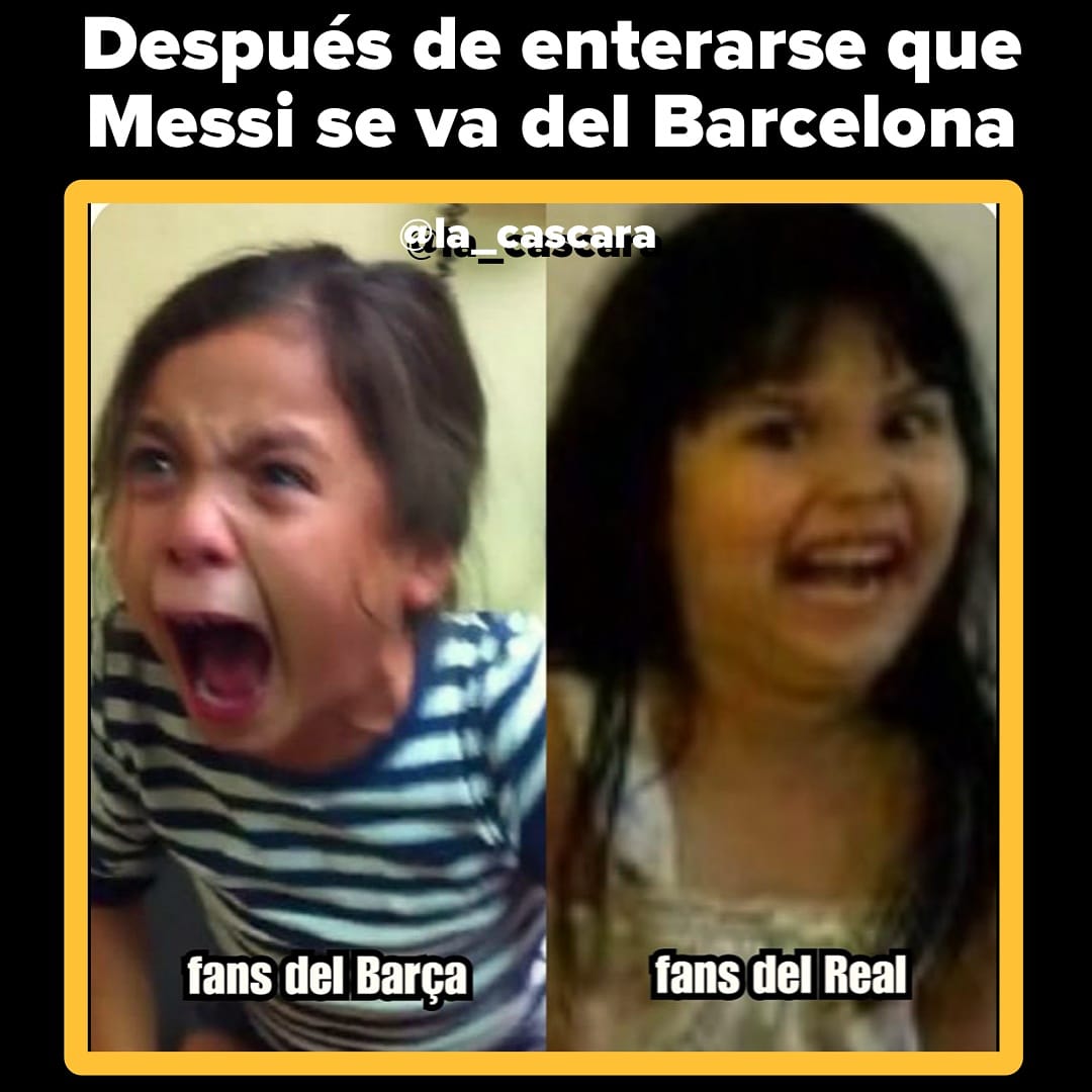 la_cascara's tweet photo. Pueden desahogarse. ⚽ 🥅 #Messi #fansbarca #fansrealmadrid https://t.co/wHBUYQslMN