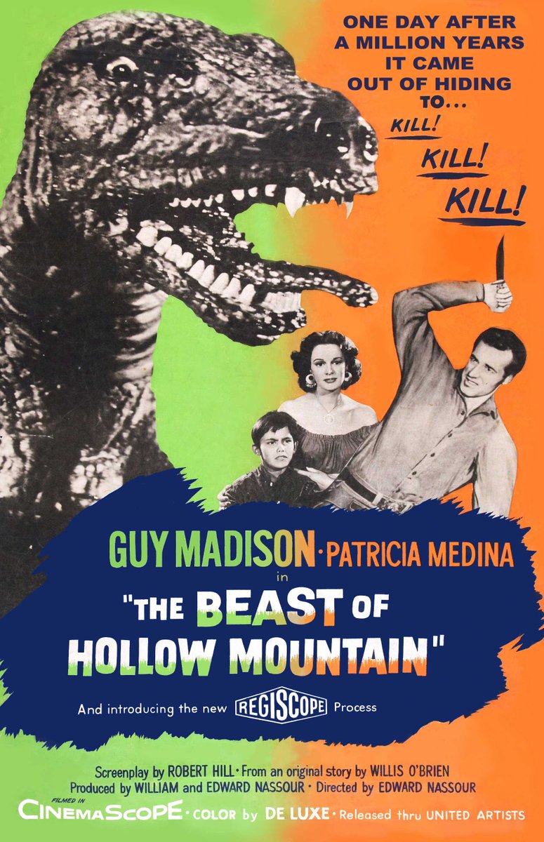 99. LA BESTIA DE LA MONTAÑA (1956)Los western de serie B a veces te dejan más poso que los más míticos, con esos duelos entre antihéroes y villanos decadentes, esos pueblos amenazados por el cacique, esos tiroteos en el salooY LLEGA UN DINOSAURIO Y TIENEN QUE LUCHAR CONTRA ÉL.