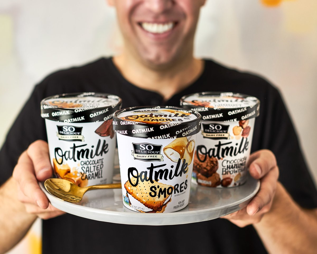 Now here's a platter sure to put on a smile! Our newest oatmilk frozen dessert flavors are creamy, decadent, and downright perfect for an end of summer treat!
