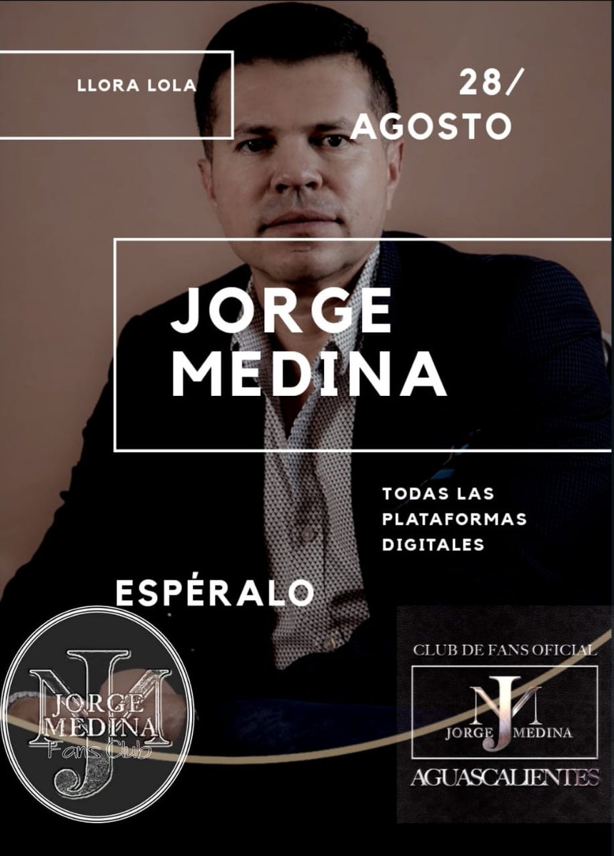 ClubJM_NL's tweet photo. Viernes 28 de Agosto gran estreno de #LloraLola de @j_medina37
#ElEstrenoDeLloraLola https://t.co/eUwSJNiT8w