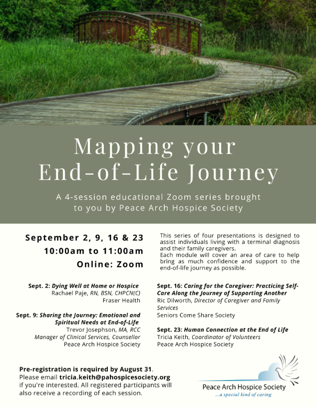 ComeShare1977's tweet photo. Please join us for the Mapping your End of Life Journey event or share the details with anyone you think this webinar series could benefit from. https://t.co/O2mMQx4GKg