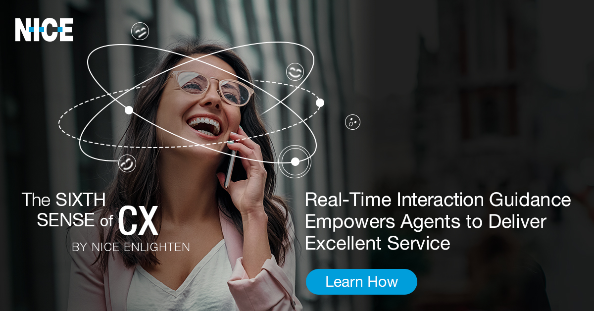 windsortanner's tweet image. When it comes to #customerexperience, sometimes contact center agents wish they had a sixth sense about their customer interactions.
 
NICE ENLIGHTEN’s predictive models take it to the next level. Learn more &amp;gt;&amp;gt;
okt.to/DjpnYB
 
#contactcenter #CX #analytics #AI