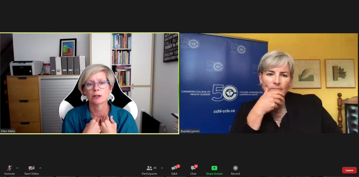 LEADS Exchange Session 1: Passionate conversation with <a href="/ellenmelis/">Ellen Melis</a> &amp; @bmcgibbonlammi about the importance of checking in on your team's cup capacity ☕️ #LEADSday #leadershipmatters #leadingvirtually