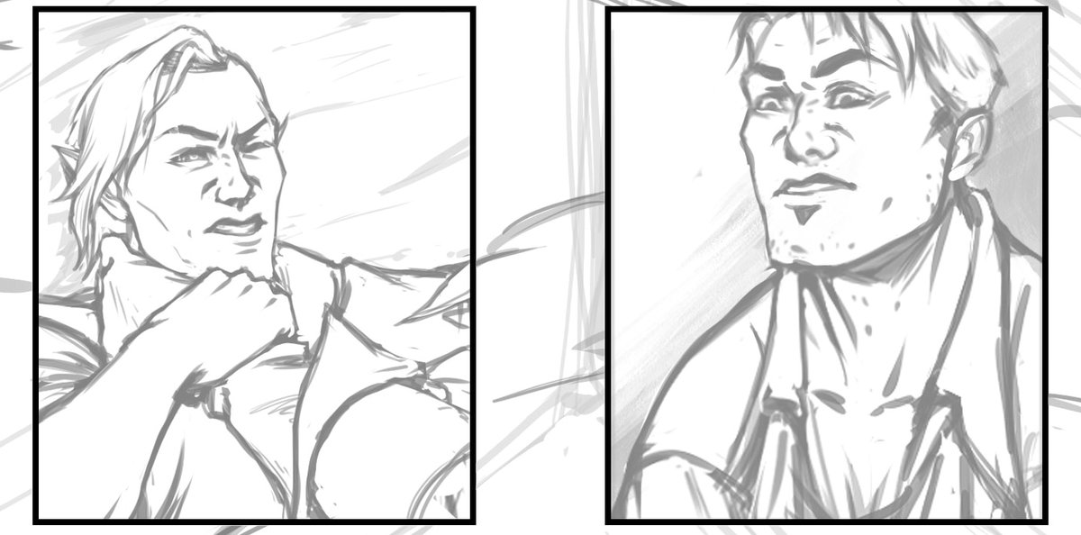 VerenaLattanzi's tweet photo. Sketching page 5/5. 🙃
#TevinterNights #ThreeTreesToMidnight #dragonage #dragonagefanart #biowarefanart #comicart #coloring #comiccoloring #fantasycomic #fantasyart #artwip https://t.co/padJkNRC6J