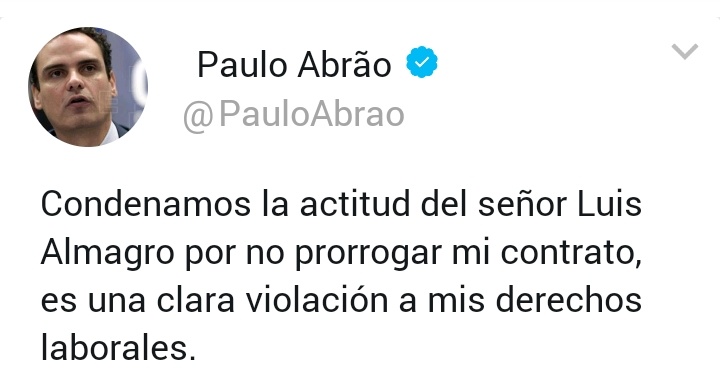 Contundente mensaje de <a href="/PauloAbrao/">Paulo Abrāo</a> 😂😂😂