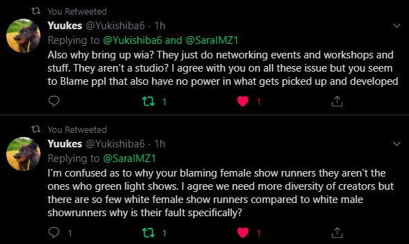 -the show, it promoted diversity among the creators, there was nothing inherently progressive highlighted about HGSThe creators themselves didn& #39;t make the promotion that way, their part in it was simply being interviewedThere& #39;s a namedrop of WIA but I found these replies
