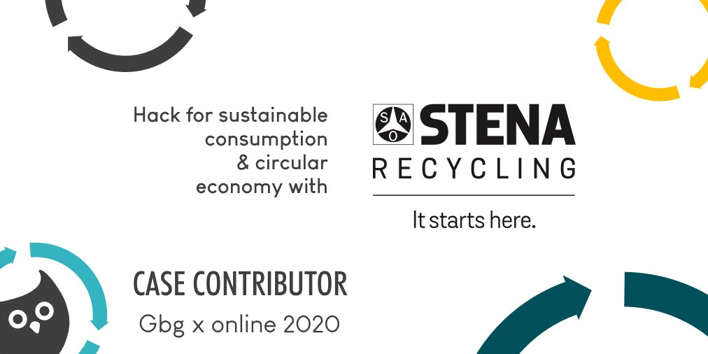 OpenHackC4H's tweet image. 📣 We're happy to welcome Stena Recycling as a case contributor for our #onlinehackathon this weekend!
Hope you're excited to join us in hacking for a more #sustainable world 🌎🌍🌏
#codingforhumanity #circulareconomy #sustainableconsumption #consumerism #opensource