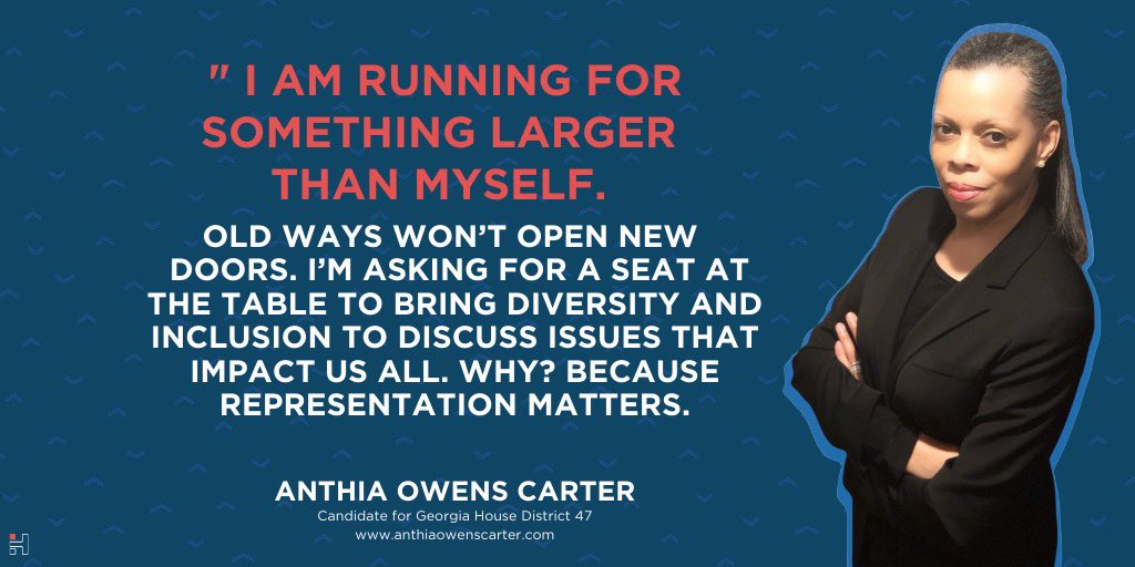 her_term's tweet photo. @Anthia_GA_HD47 tells us that we have a choice to choose something different & better. Not the old ways, but a new approach to governance where the people’s voice is at the forefront. That’s a future we want. #gapol #electher #voteforher #youfirst #anthia4you #herterm https://t.co/IKazCahUjh