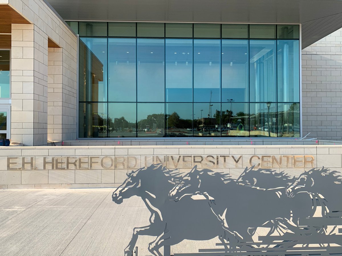 UTArlington's tweet photo. Check the progress on the new E.H. Hereford University Center! 🐎 https://t.co/Pm7FALo6V1